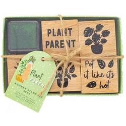 Violet Studio - Wooden Stamp Set - Plant Parent- 6pcs