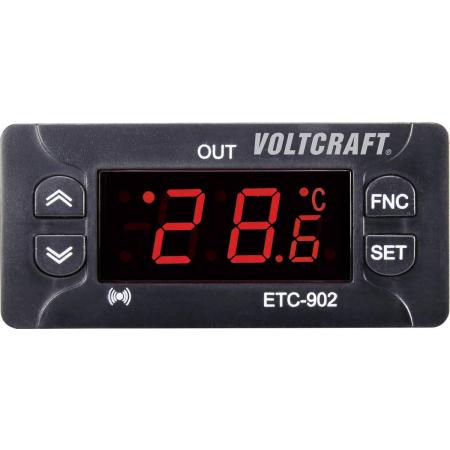 VOLTCRAFT ETC-902 Temperatuurregelaar NTC, PTC -30 tot 99 °C Relais 10 A (l x b x h) 58 x 77 x 34.5 mm