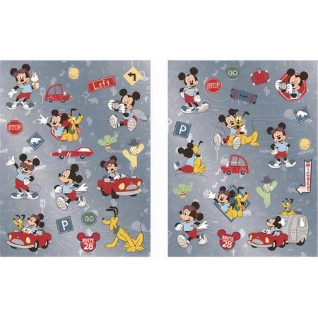 W&o Stickervel Mickey Mouse Junior 30 Cm Papier Grijs 2 Stuks