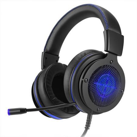 Gaming Headset, Over Ear Gaming Koptelefoon met Microfoon, Stereo Surround, Ruisonderdrukking, LED-verlichting, Volumeregeling voor PS4 Xbox One, laptop, pc, Mac, iPad, Smartphones