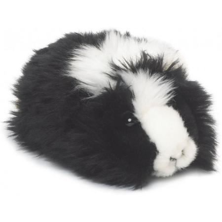 WWF pluchen knuffel cavia 19 cm zwart/wit