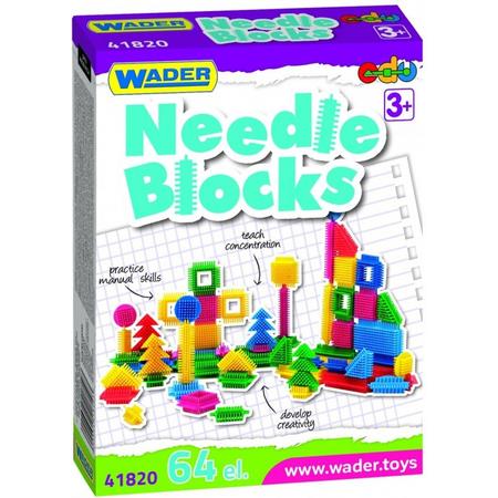 Wader Bouwblokken Needle Blocks 64-delig