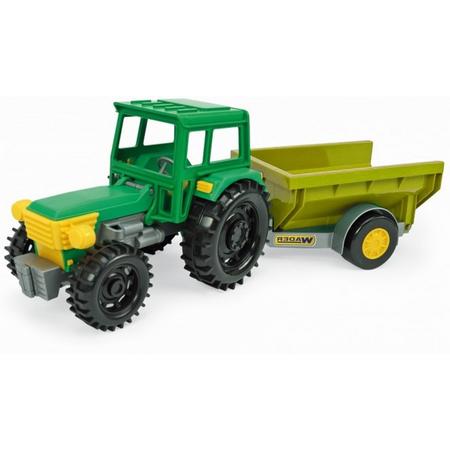 Wader Tractor Met Kiepkar 35 Cm Geel