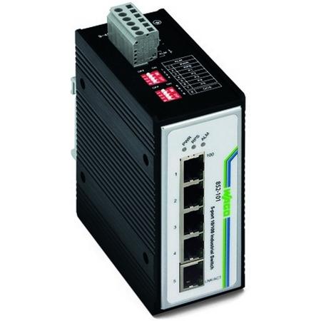 Wago 852-101 Fast Ethernet (10/100) Zwart netwerk-switch