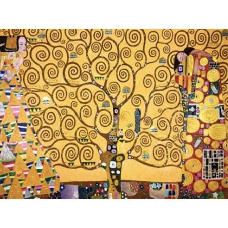 Diamond painting -Geplastificeerde tafelset Klimt The Tree of Life - 40 x 50 cm  met frame