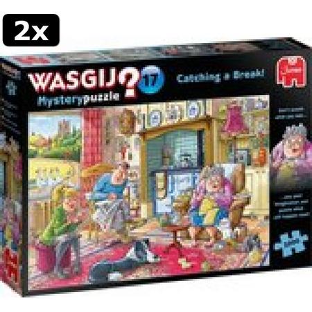 2x Wasgij Mystery 17 Kabaal in de Keuken! puzzel - 1000 stukjes