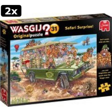 2x Wasgij Original 31 Safari Spektakel! puzzel - 1000 stukjes