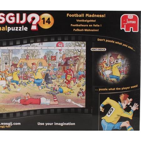 Wasgij 14 Voetbalgekte Puzzel - Football Madness - 500 puzzelstukjes van Jumbo