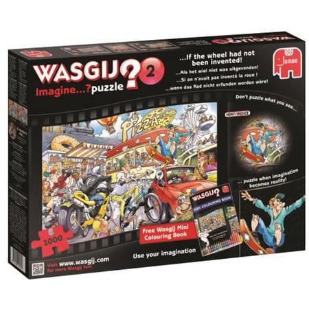 Wasgij Imagine deel 2 - Puzzel 1000 stukjes - met gratis Wasgij kleurboek