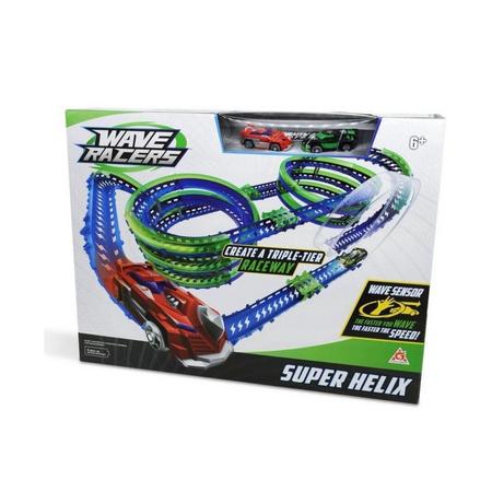 Wave Racers Super Helix - Racebaan voor kinderen - auto - speelgoed - snelheid - looping