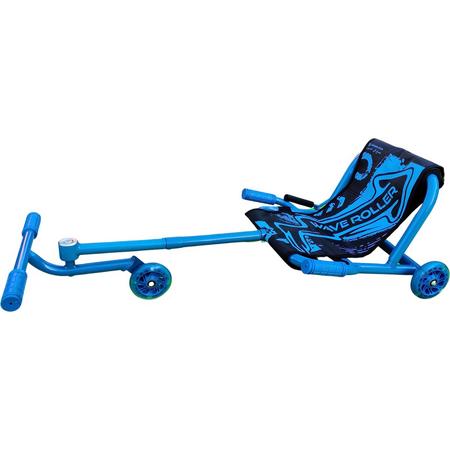 Wave Roller met verlichting in de wielen - Blauw - Skelter - Ligfiets - Ezy roller - Voor kinderen van 3 tot 14 jaar