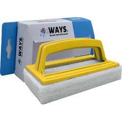 WAYS - Zwembad onderhoud - Scrubborstel - 15 x 9 x 8 cm - Handy Scrub