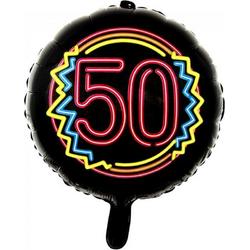 Wefiesta Folieballon 50 Neon 45 Cm Zwart