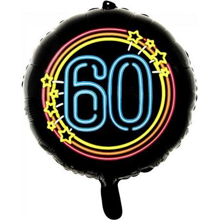Wefiesta Folieballon 60 Neon 45 Cm Zwart