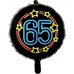   Folieballon 65 Neon 45 Cm Zwart