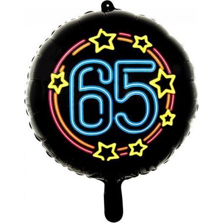 Wefiesta Folieballon 65 Neon 45 Cm Zwart