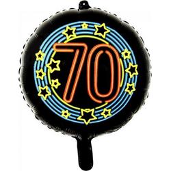   Folieballon 70 Neon 45 Cm Zwart