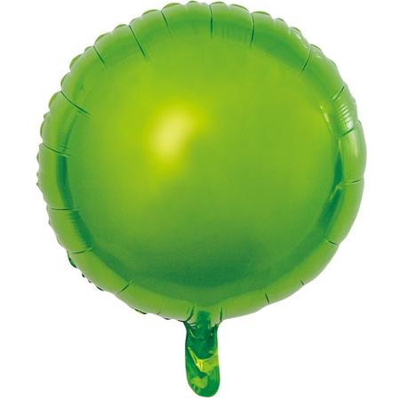 Wefiesta Folieballon Rond 45 Cm  Lichtgroen