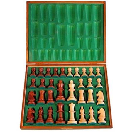 Staunton 5 schaakstukken in luxe houten doos
