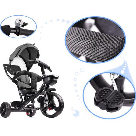 Trike Fix Lite driewieler grijs - driewieler met duwstang- driewieler kind