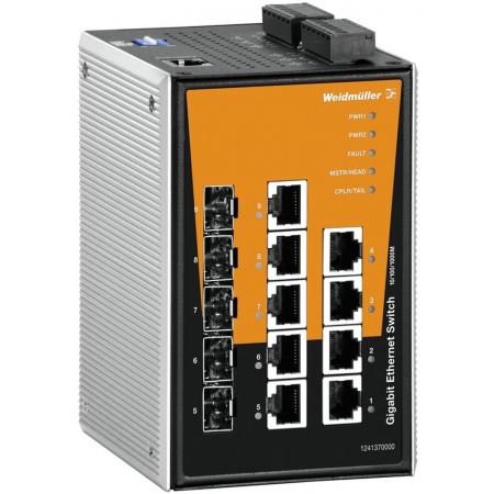 Weidmüller IE-SW-PL09M-5GC-4GT Managed Gigabit Ethernet (10/100/1000) Zwart, Oranje, Zilver