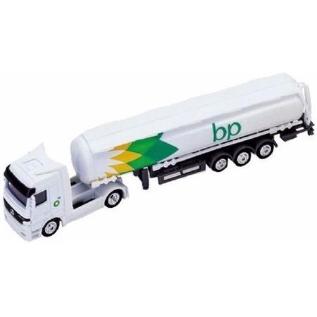 BP witte tankwagen speelgoed modelauto 1:87 - metaal / kunststof - modelauto/ schaalmodel