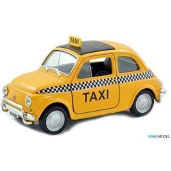 Fiat Nuova 500 Taxi (Geel) 1:24 Welly