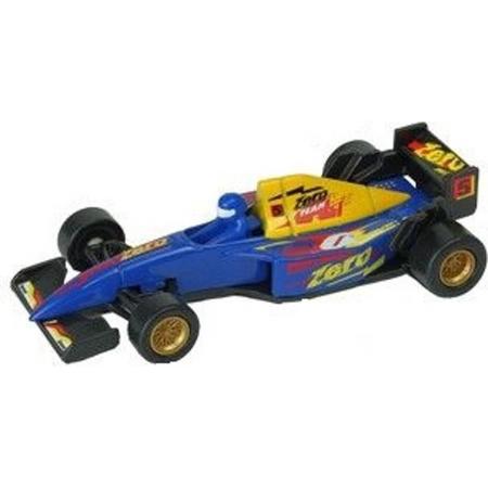 Formule 1 racewagen blauw