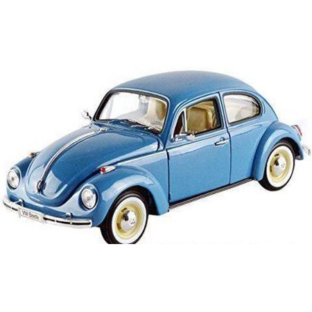 Volkswagen Beetle (Hard-Top) 1:24 Welly Blauw 22436W
