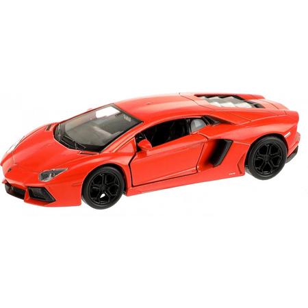 Welly Lamborghini Aventador Sportauto Oranje 10,5 Cm
