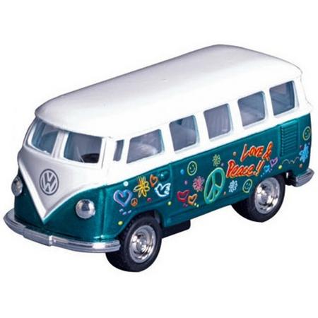 Welly Metalen volkswagen klassieke bus (1962): groen