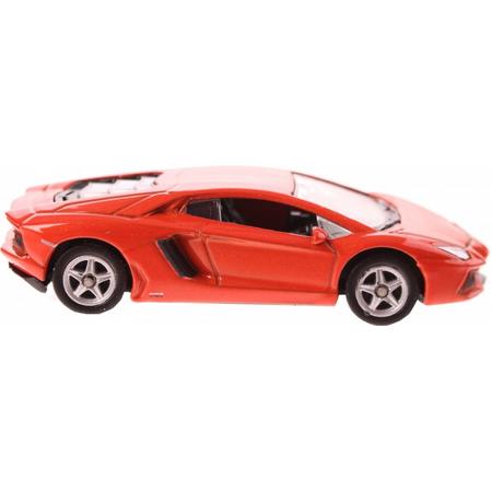 Welly Schaalmodel 1:60 Lamborghini 7 Cm Oranje/rood