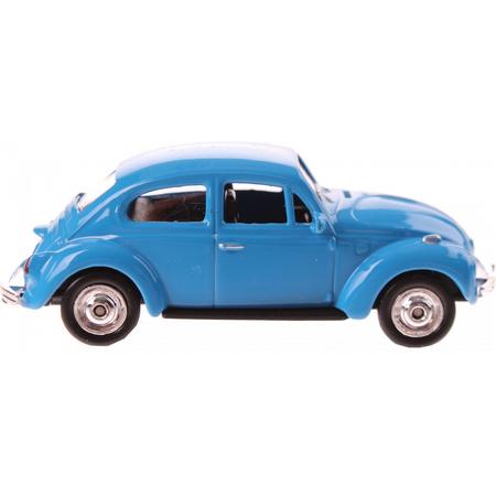 Welly Schaalmodel 1:60 Volkswagen Beetle 7 Cm Blauw