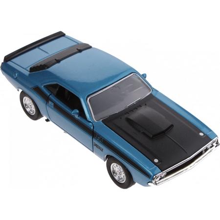 Welly Schaalmodel Dodge 1970 Challenger 1:34 Blauw 11 Cm