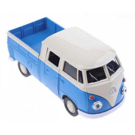 Welly Schaalmodel Volkswagen Pick Up Bus Blauw