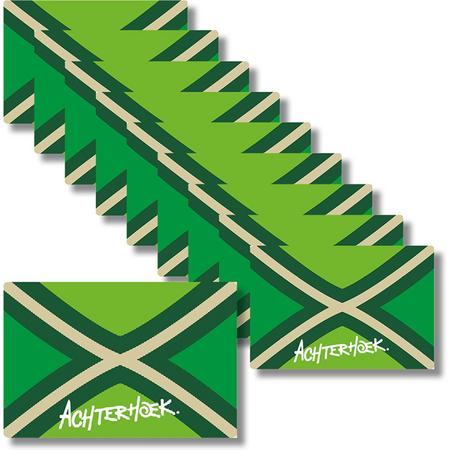 Achterhoek - 10x Achterhoek Sticker - 7,5 x 5 cm - Groen