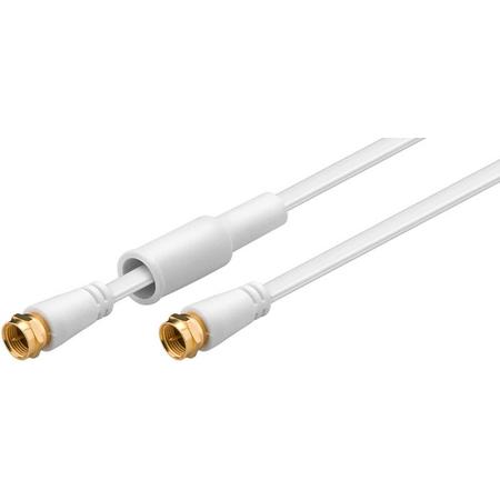 Wentronic 67295 3.5m F plug F plug Wit coax-kabel