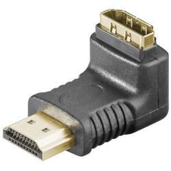 Wentronic HDMI F/M 270° SB HDMI HDMI Zwart kabeladapter/verloopstukje
