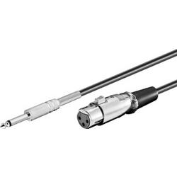 Wentronic MIC 0600 6.0m SB 6m 6.35mm XLR (3-pin) Zwart, Zilver audio kabel