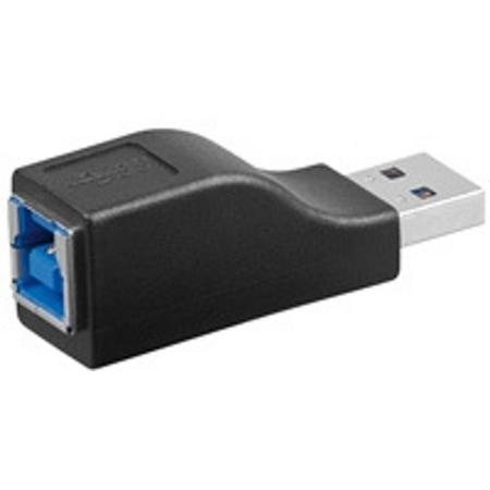 Wentronic USB 3.0 B/A USB 3.0 A M SB 3.0 B FM Zwart kabeladapter/verloopstukje