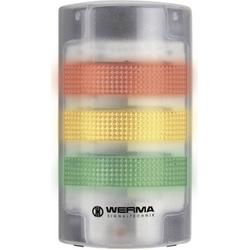 Werma Signaltechnik Combi-signaalgever LED 691.200.55 Wit Continulicht, Knipperlicht 24 V/DC 85 dB