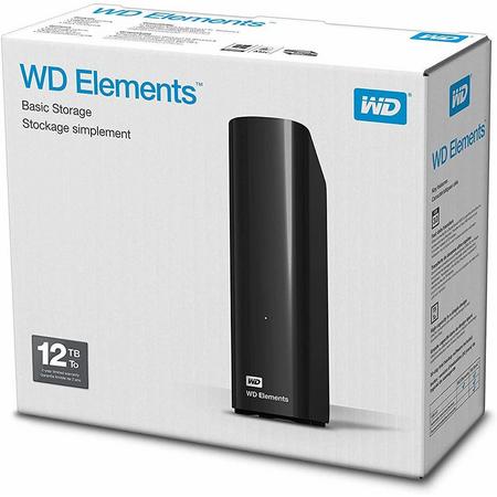 WD Elements Externe harde schijf (3.5 inch) 12 TB Zwart USB 3.0