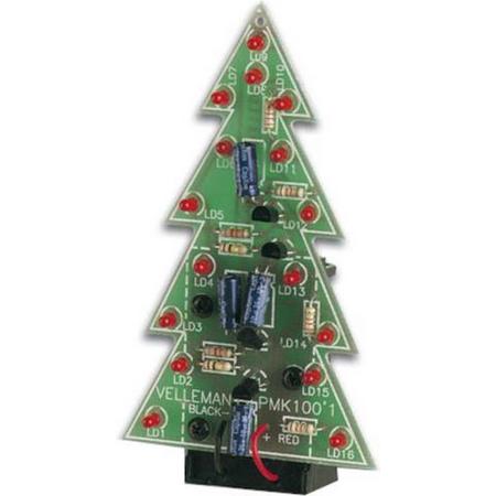 Whadda Minikit Led Kerstboom 9v 60 X 100 X 25 Mm Rood/groen
