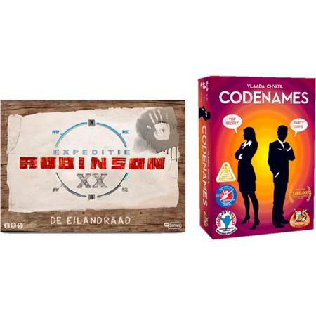 Spelvoordeelset Codenames - Gezelschapsspel & Expeditie Robinson De Eilandraad