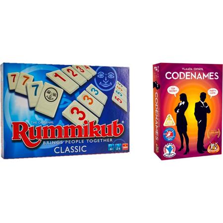 Spelvoordeelset Codenames - Gezelschapsspel & Rummikub Original - Gezelschapsspel