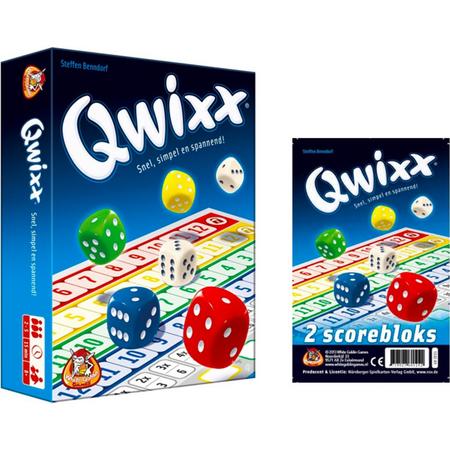 Spelvoordeelset Qwixx - Dobbelspel inclusief twee scorebloks