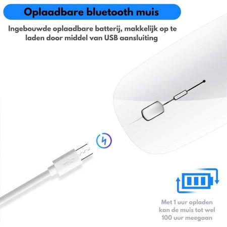 Draadloze Muis Laptop - Bluetooth Muis - Draadloze Gaming Muis - Draadloze Muis Bluetooth