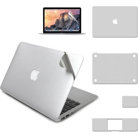 5-in-1 Nano Body Guard Anti Scratch 3M Protector voor Apple MacBook Pro 15 inch (Touch Bar) A1707 - Zilver