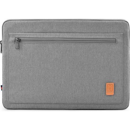 Apple Macbook Pro 15.4 inch laptop sleeve - Waterafstotend Polyester hoes met extra opbergvak - Grijs
