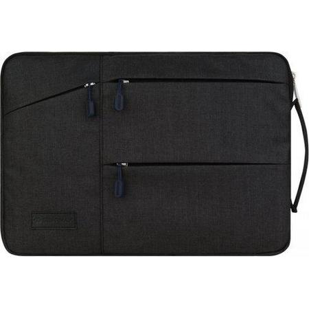 Apple Macbook Pro hoes - 15.4 inch sleeve - WiWu Gent Business Sleeve - Laptoptas - Waterafstotend - Zwart